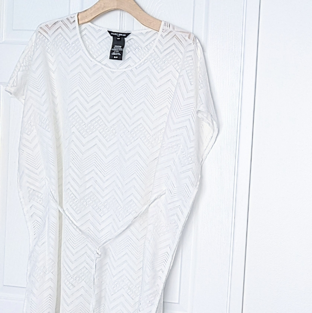 White Swim Coverup. Adjustable. S/M fit (see details).
